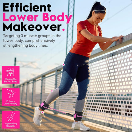Ankle Strap Resistance Bands for Women Men Lower Body Exercise Fitness