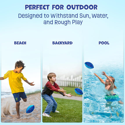 6.5" Waterproof Foam Football, Soft Wet Grip Pool Beach Lake Toy Ages 3+