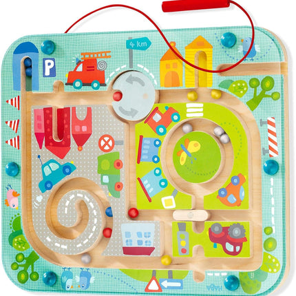 Town Magnetic Maze Puzzle Busy Board for Preschool Learning Activities