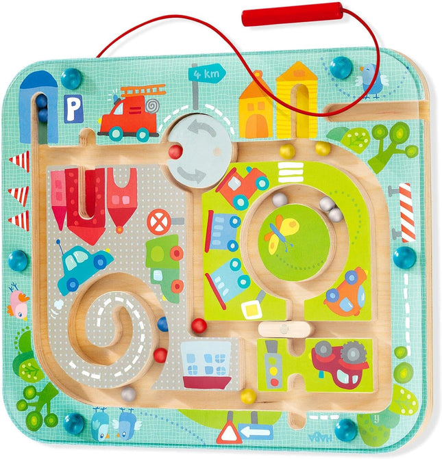 Town Magnetic Maze Puzzle Busy Board for Preschool Learning Activities