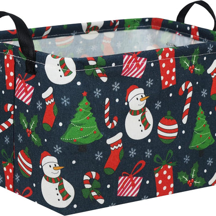 Christmas Gift Basket Tree, Cute Baby & Kids Storage Bin for Family Holiday Decor
