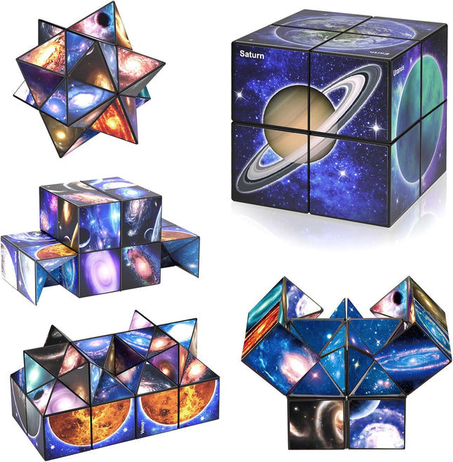 2 in 1 Star Magic Cube Yoshimoto Puzzle Toy for Kids Adults Ages 8+