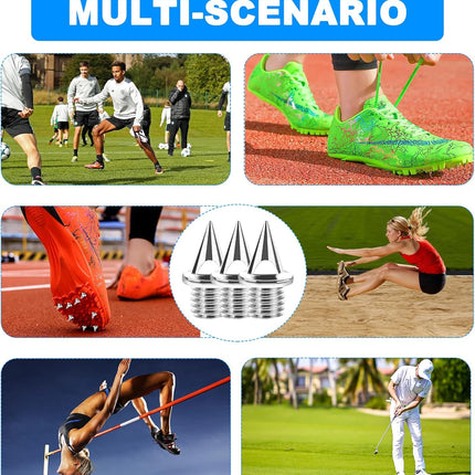 90PCS Running Shoe Spikes – 1/4" Track & Cross Country Stainless Steel