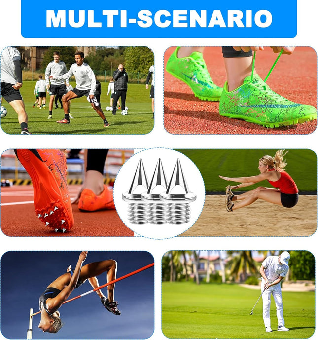 90PCS Running Shoe Spikes – 1/4" Track & Cross Country Stainless Steel