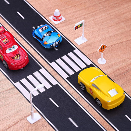 Black Track Tape for Kids – Toy Car Race Track Decorations, 2 Rolls (2.4" x 33')