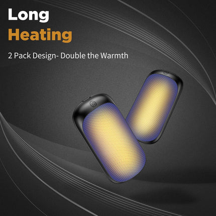 2-Pack Rechargeable Hand Warmers – Portable USB 2-in-1 for Men, Women & Kids