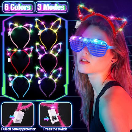 150PCS Glow in the Dark Party Supplies for Kids & Adults, Glow Sticks & Accessories
