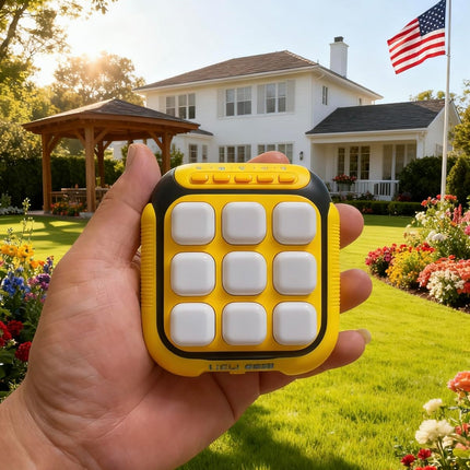 6-in-1 Electronic Tic Tac Toe Handheld Puzzle Game Portable Travel Toy