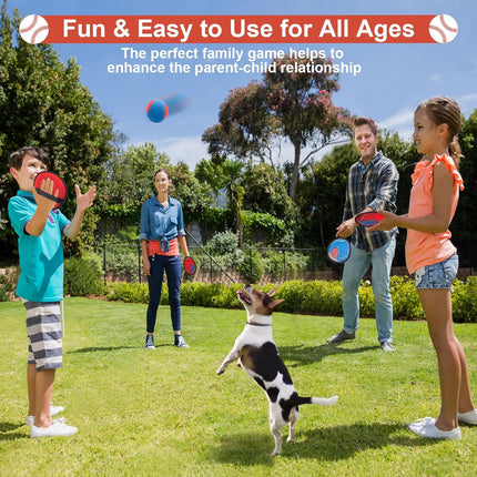 Toss and Catch Ball Game Set for Kids Outdoor Beach Yard Family Fun Toys