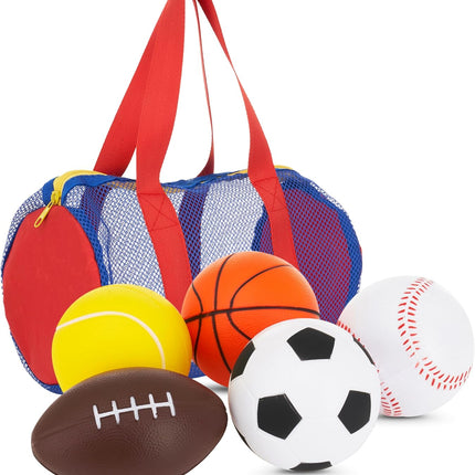 5-Piece Foam Ball Set for Kids, Active Play Toy for Indoor & Outdoor Fun