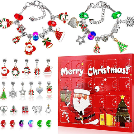 Christmas Advent Calendar 2025 – DIY Charm Bracelet Kit for Kids & Teens