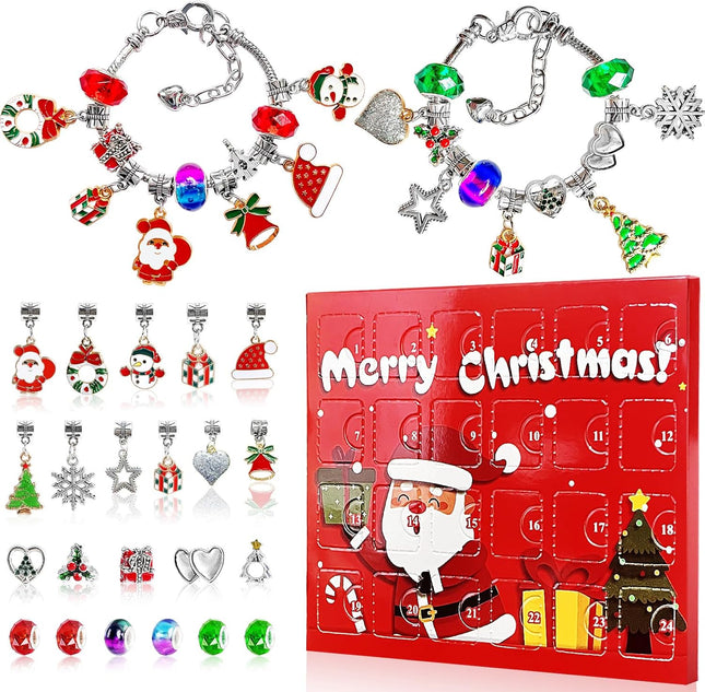 Christmas Advent Calendar 2025 – DIY Charm Bracelet Kit for Kids & Teens