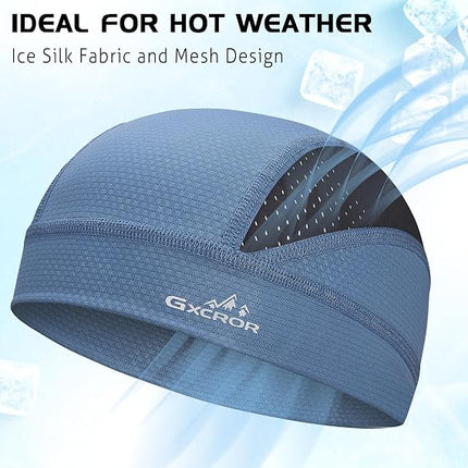 Cooling Skull Cap for Men & Women, Breathable Sweat-Wicking Helmet Liner for Cycling