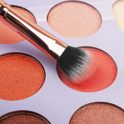 16Pcs Makeup Brush Set with Eyebrow Razor Synthetic Foundation Eyeshadow Blush Pink