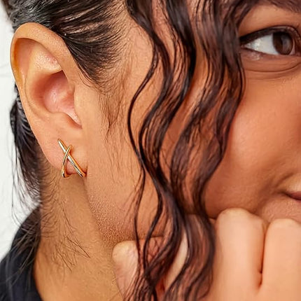 14K Gold Stud Earrings for Women – Dainty, Minimalist, Hypoallergenic