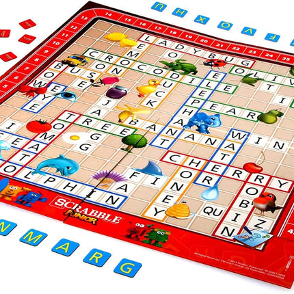 Scrabble Junior Board Game, Educational Word Game for Kids Ages 5+