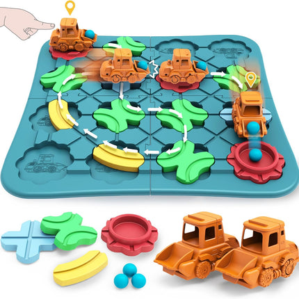Kids STEM Logic Game – Road Builder Brain Teaser Puzzle for Ages 3–7