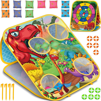 Bean Bag Toss Game for Kids, Outdoor Cornhole Toy for Ages 3–8