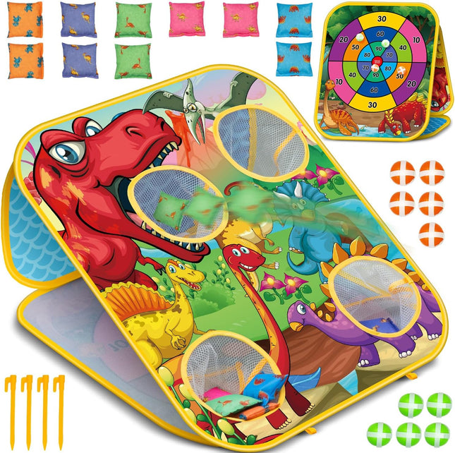 Bean Bag Toss Game for Kids, Outdoor Cornhole Toy for Ages 3–8