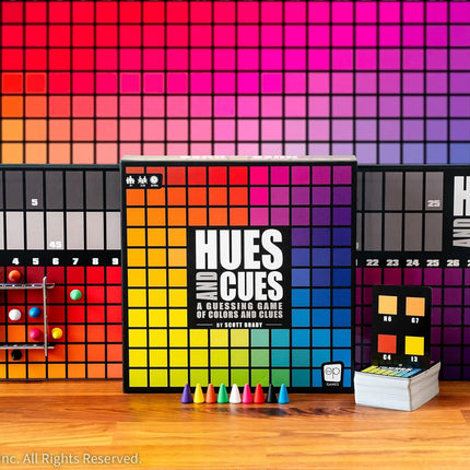 HUES and CUES Color Guessing Board Game for Ages 8+ Family Fun