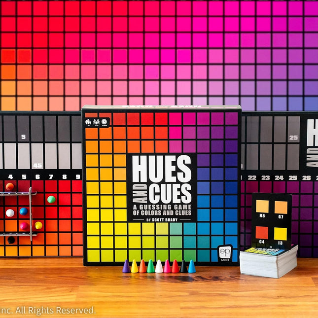 HUES and CUES Color Guessing Board Game for Ages 8+ Family Fun