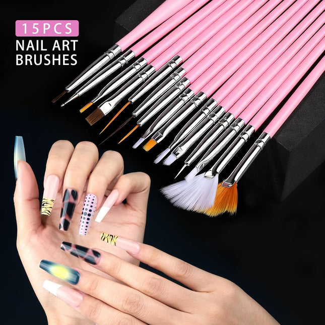 4 Boxes Nail Charms & Gems Set, Rhinestones, Pearls, Stickers, Brushes & Nail Art Tools