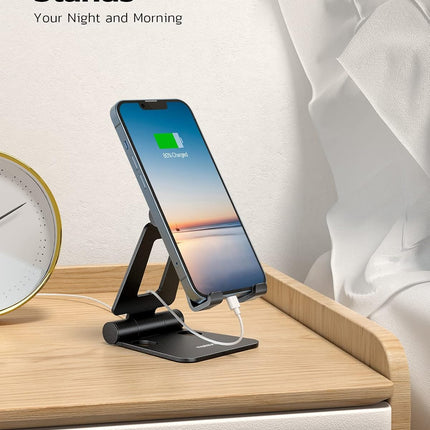 Dual Folding Phone Stand – Adjustable Desktop Holder for iPhone, Switch & All Phones