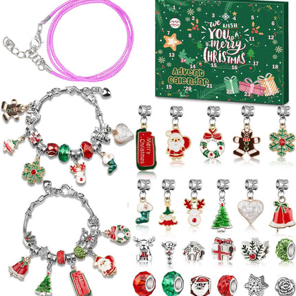 Girls Advent Calendar 2025 | DIY Jewelry & Charm Bracelet Christmas Kit