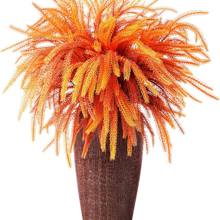 6pcs Fall Foliage Stems 21", Artificial Pine Branches for Vase & Thanksgiving Decor
