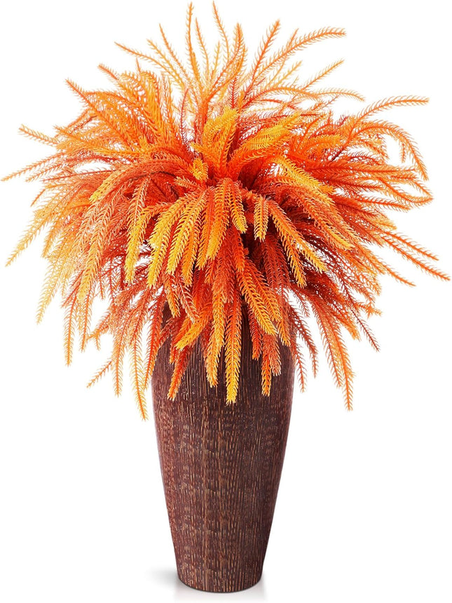 6pcs Fall Foliage Stems 21", Artificial Pine Branches for Vase & Thanksgiving Decor