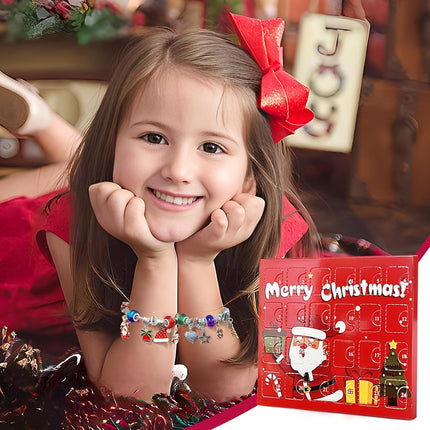 Christmas Advent Calendar 2025 – DIY Charm Bracelet Kit for Kids & Teens