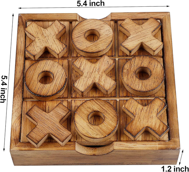 Tic Tac Toe & 4 in a Row Game Set – Classic Strategy Board for Living Room Decor