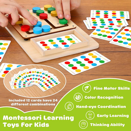 Color Matching Puzzle Toy – Montessori Brain Teaser for Kids 3-7