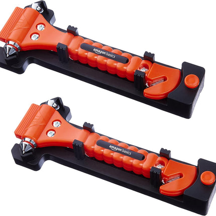 2-Pack Emergency Seat Belt Cutter & Window Hammer – Car Safety Tools (SW-835)