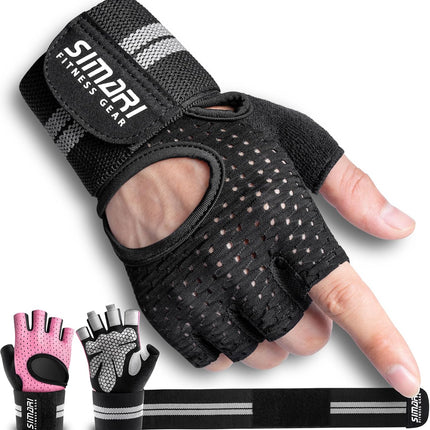 Workout Gloves for Men Women with Wrist Support Weight Lifting Gym Gloves