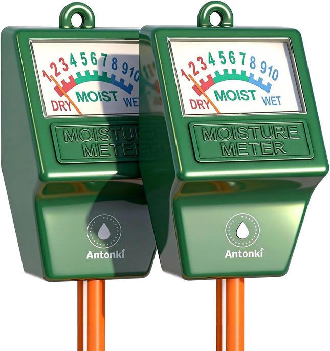 2-Pack Soil Moisture Meter – No Battery Plant Water Tester for Indoor & Outdoor