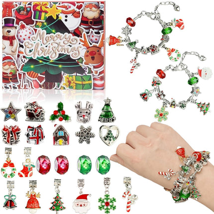 2025 Advent Calendar for Girls – DIY Jewelry Charm Bracelet Kit, 24 Days