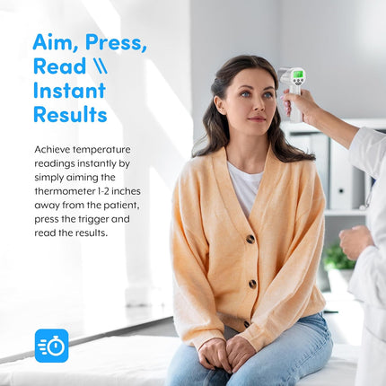 Digital Medical Grade Touchless Forehead Thermometer, FSA-HSA Eligible, 1s Results