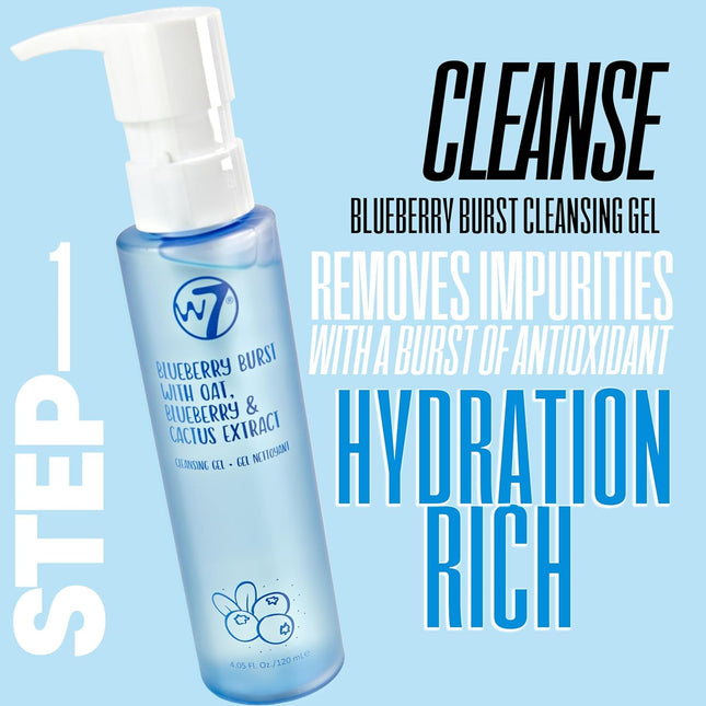 Self-Care Skincare Set – Cleanser, Toner, Serum, Moisturizer & Lip Mask