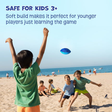 6.5" Waterproof Foam Football, Soft Wet Grip Pool Beach Lake Toy Ages 3+