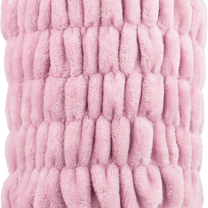 Extra Wide Spa Headwrap – Pink, Super Soft Microfiber Hair Band, 1pc