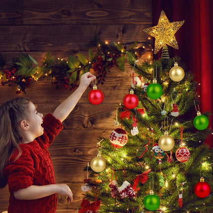 120 PCS Christmas Ornament Caps Plastic Hangers for DIY Tree Decorations Gold