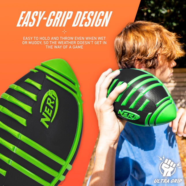 Weather Blitz Foam Football – All-Weather Indoor & Outdoor Play, Green