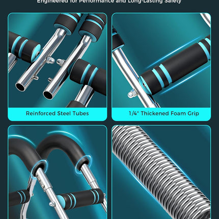 Twister Arm Trainer: 5-9 Level Resistance (30-140 lbs) for Chest & Arm Strength Training