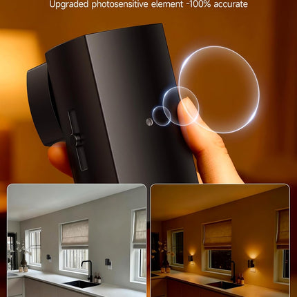 Night Lights 2 Pack, Rotating Plug, Amber Warm Light, Dusk to Dawn Sensor, Dimmable