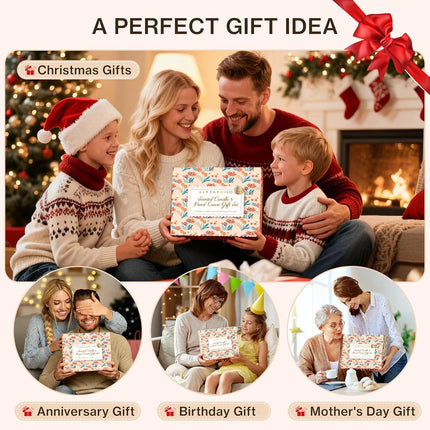 Women’s Spa Gift Set – Candle & Hand Cream Christmas Gift Box