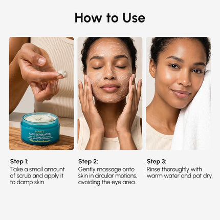 Facial Exfoliator Scrub Glycolic Acid Microdermabrasion Face Wash Men Women