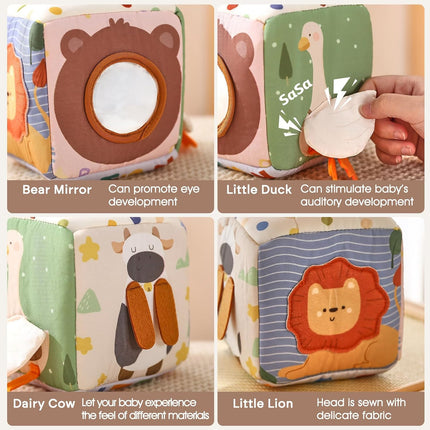 Baby Tissue Box Toy 6-18 Months Montessori Sensory Toy Crinkle Tissues Fine Motor
