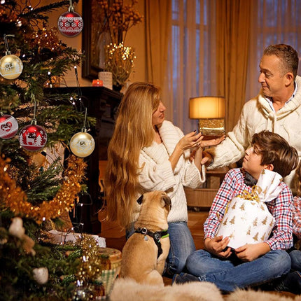 30 Pcs Christmas Balls Ornaments – 2.36'' Red & Gold Shatterproof Xmas Decorations