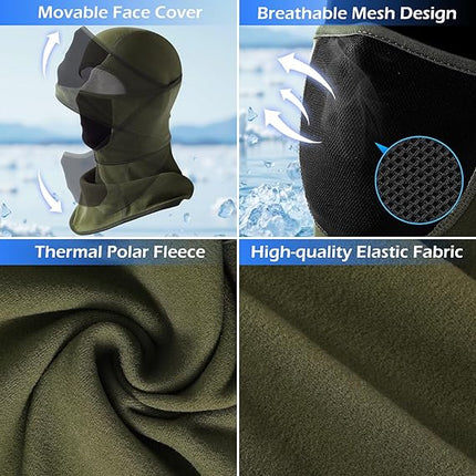 Winter Balaclava Mask – Cold Weather Gear for Biking, Snowboarding & More